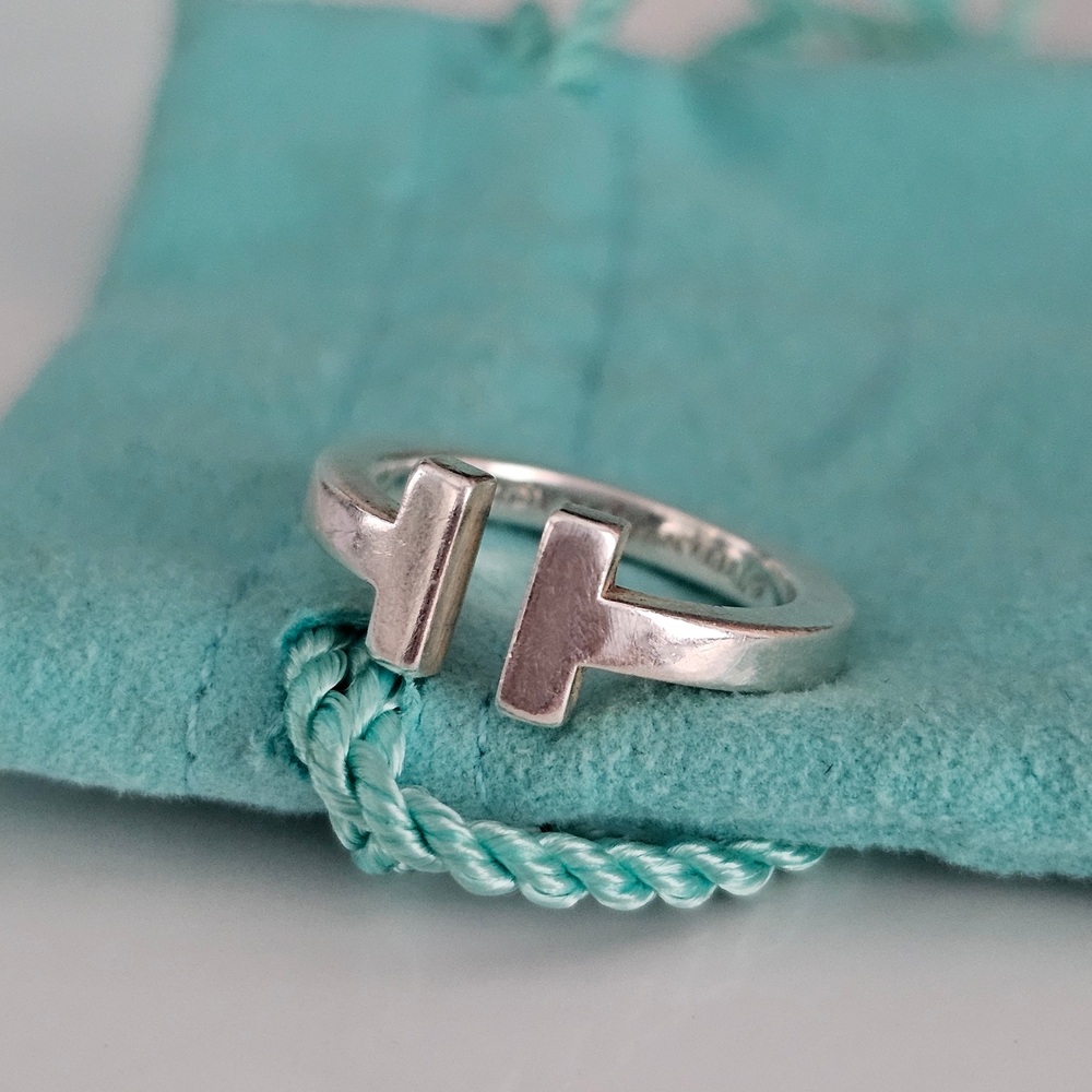 Tiffany & Co. Silver T-Bar Ring